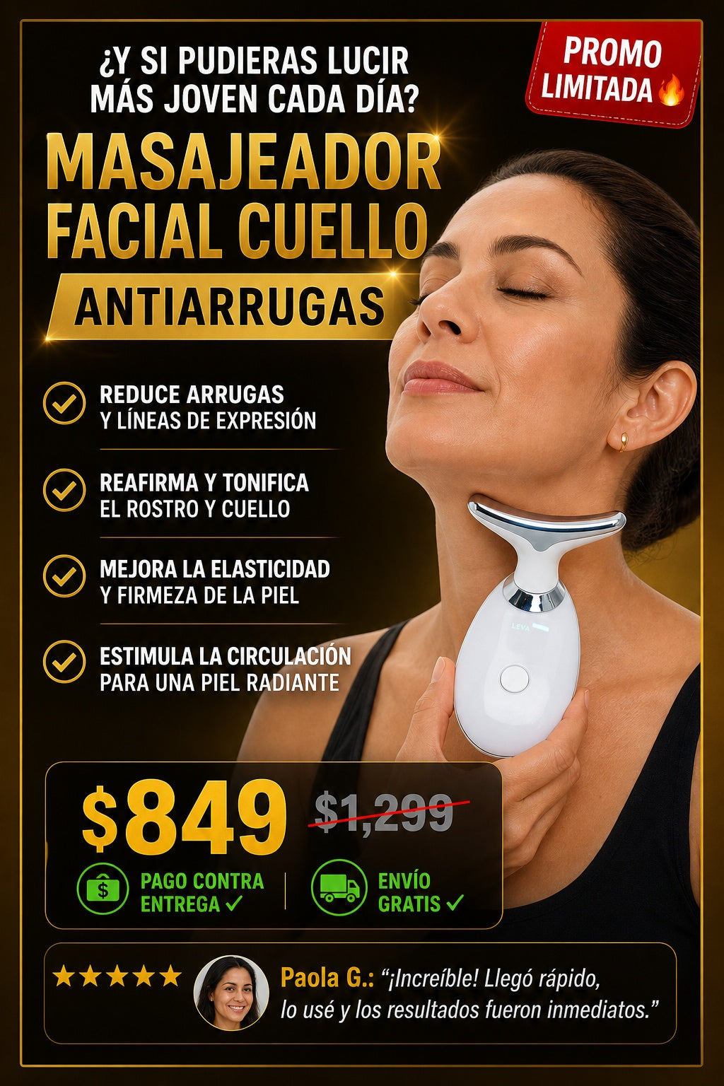 Masajeador Facial Cuello Antiarrugas - imagen 3