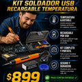 Kit Soldador Usb Recargable Temperatura - imagen 3