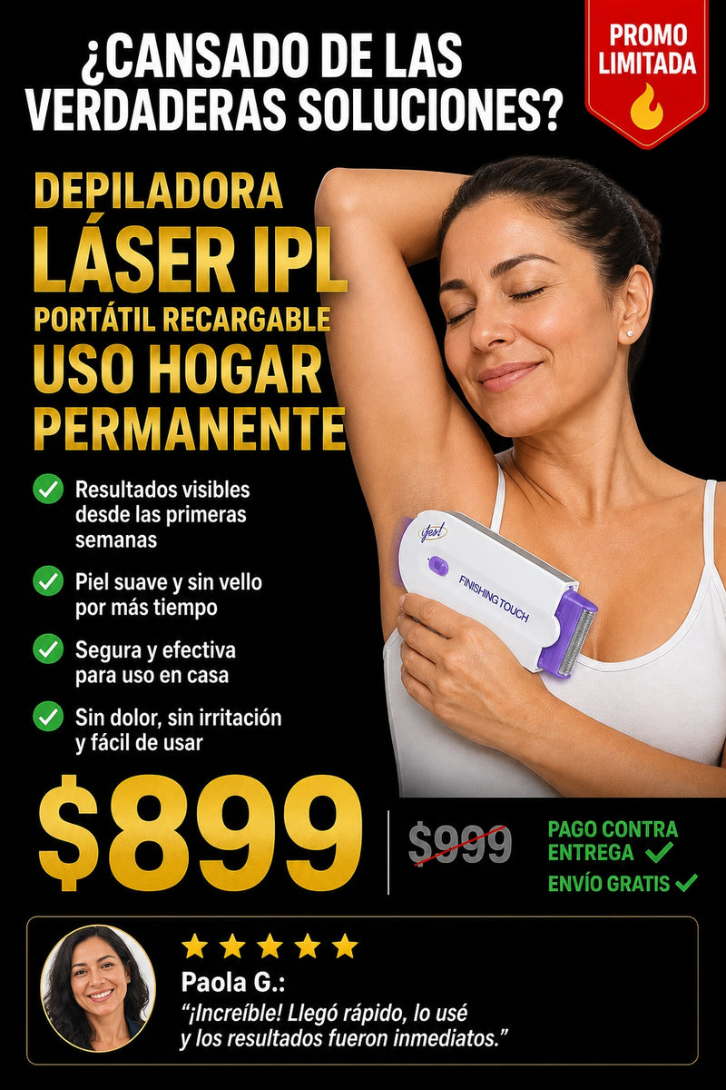 Depiladora láser IPL portátil recargable uso hogar permanente - imagen 3