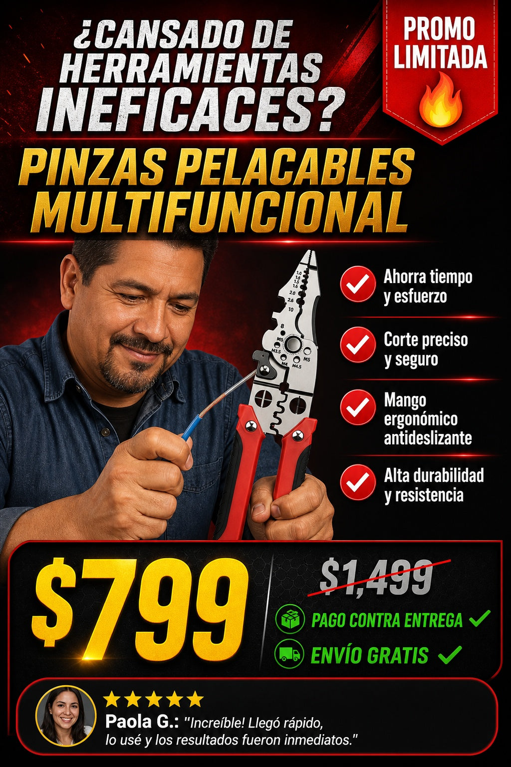 Pinzas Pelacables Multifuncional - imagen 3