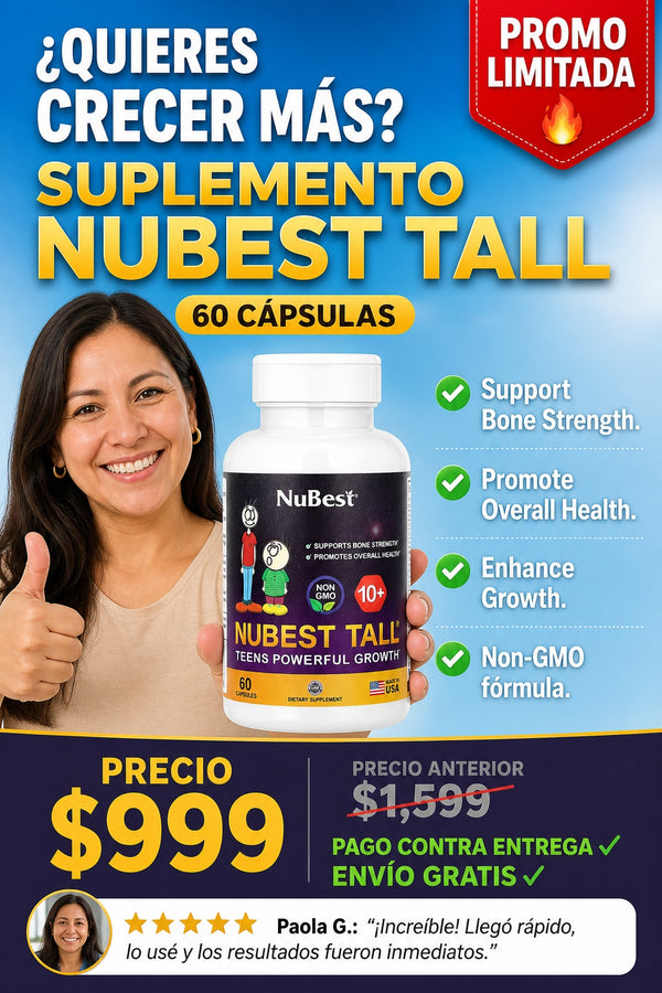 Suplemento Nubest Tall 60 Capsulas - imagen 3
