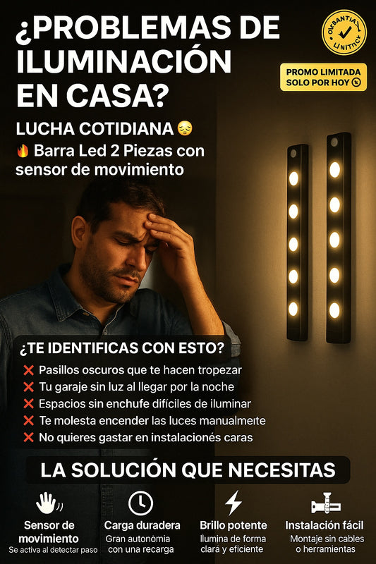 Barra Led 2 Piezas con sensor de movimiento - imagen 3