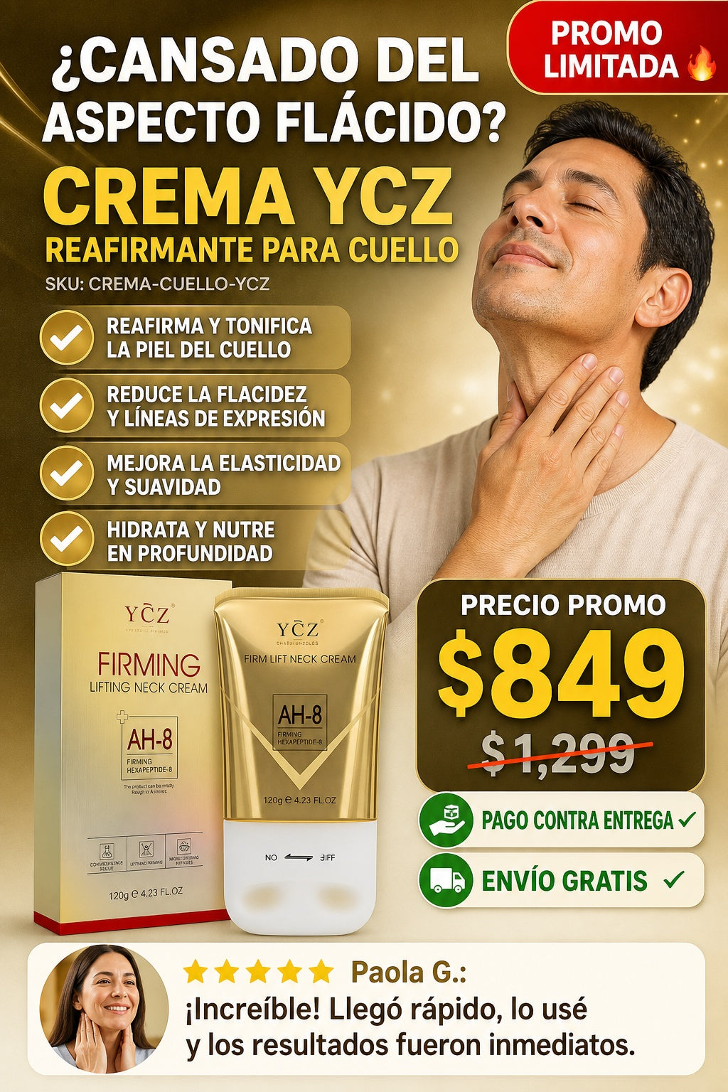 Crema Ycz Reafirmante Para Cuello SKU: CREMA-CUELLO-YCZ - imagen 3