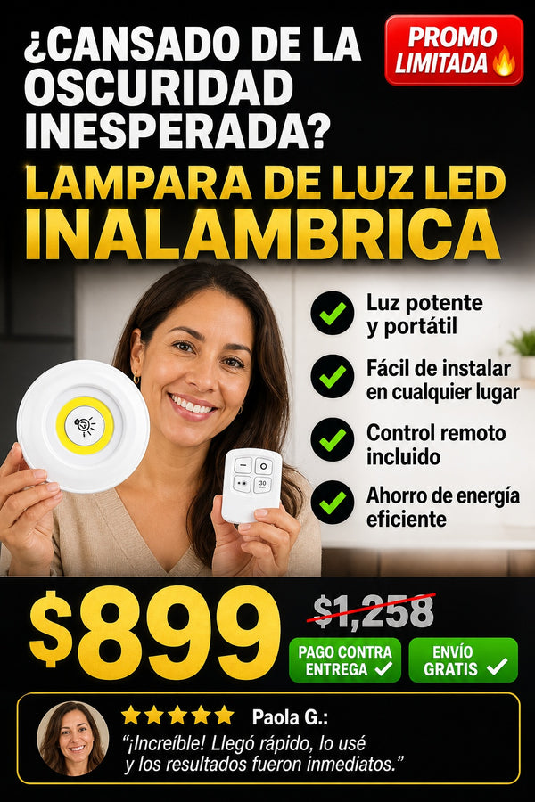 Lampara De Luz Led Inhalambrica - imagen 3