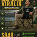 Silla plegable portátil para camping con portavasos - imagen 3 - solucion
