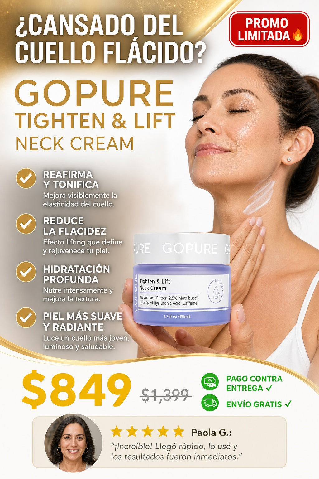 Crema Gopure Para Cuello - imagen 3