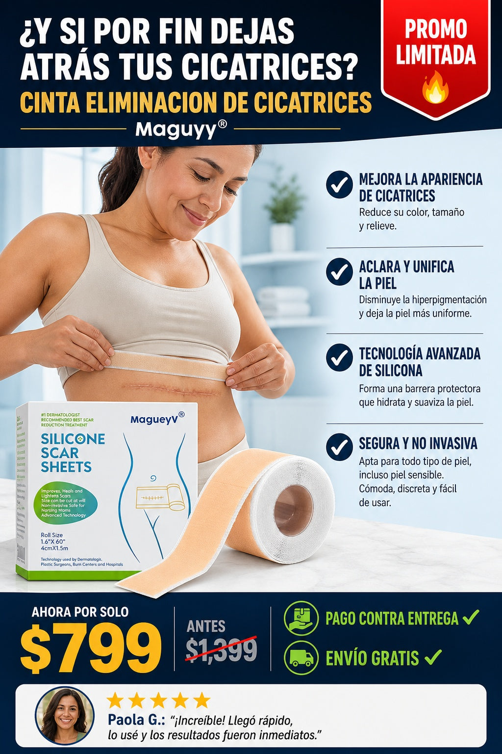 Cinta Eliminacion De Cicatrices - imagen 3