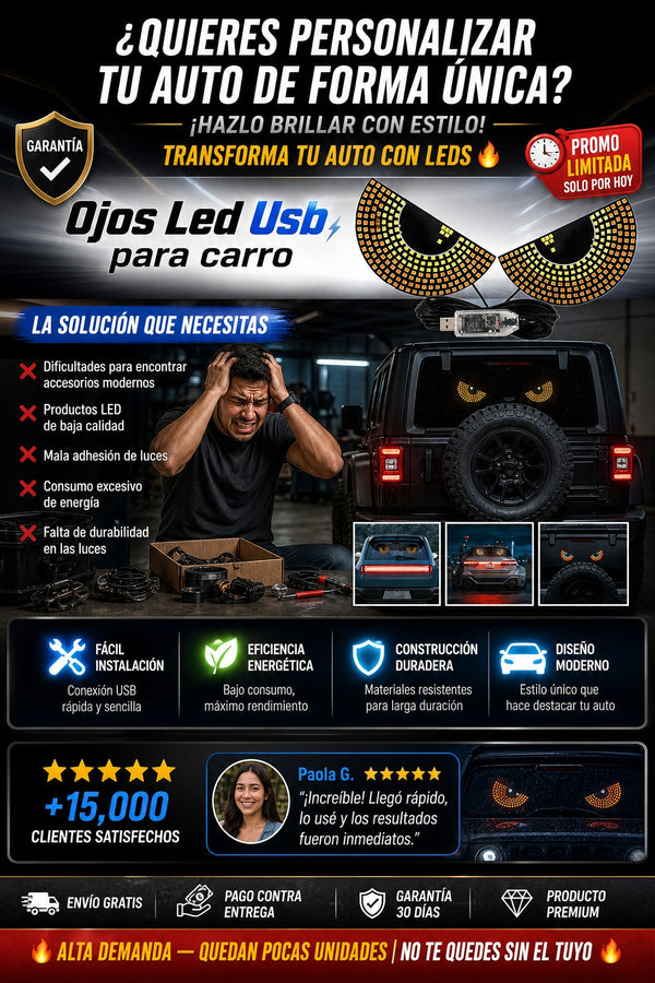 Ojos Led Usb para carro - imagen 3