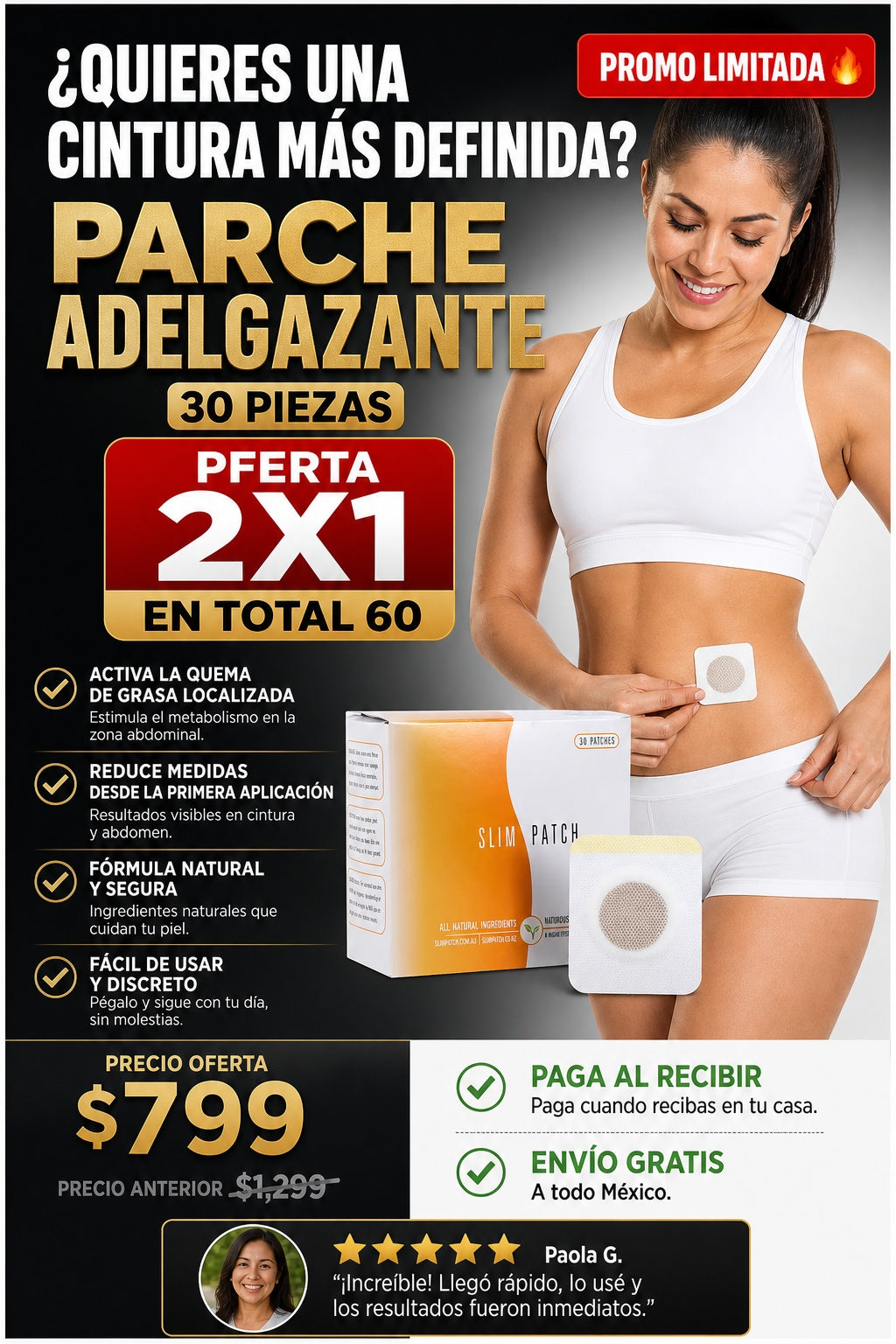 Parche Adelgazante 30 Piezas PFERTA 2X1 EN TOTAL 60 - imagen 3