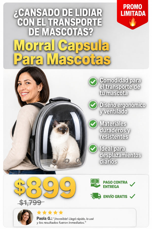 Morral Capsula Para Mascotas - imagen 3