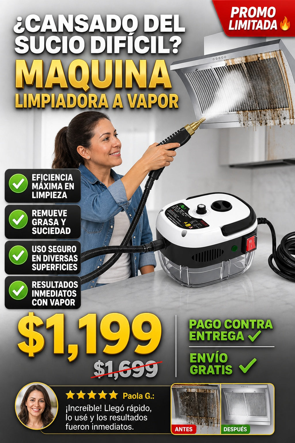 Maquina Limpiadora A Vapor - imagen 3