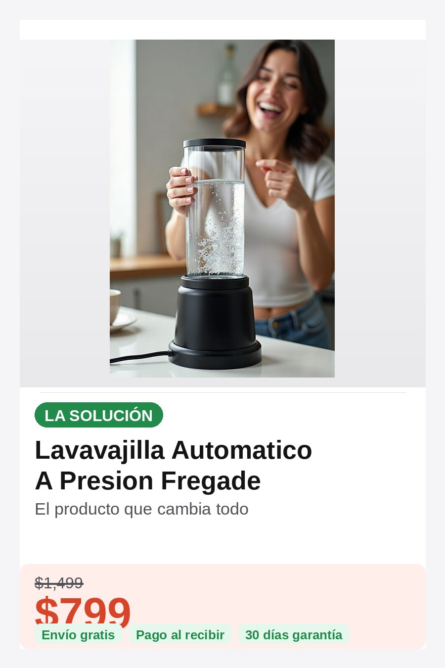 Lavavajilla Automatico A Presion Fregade — solucion