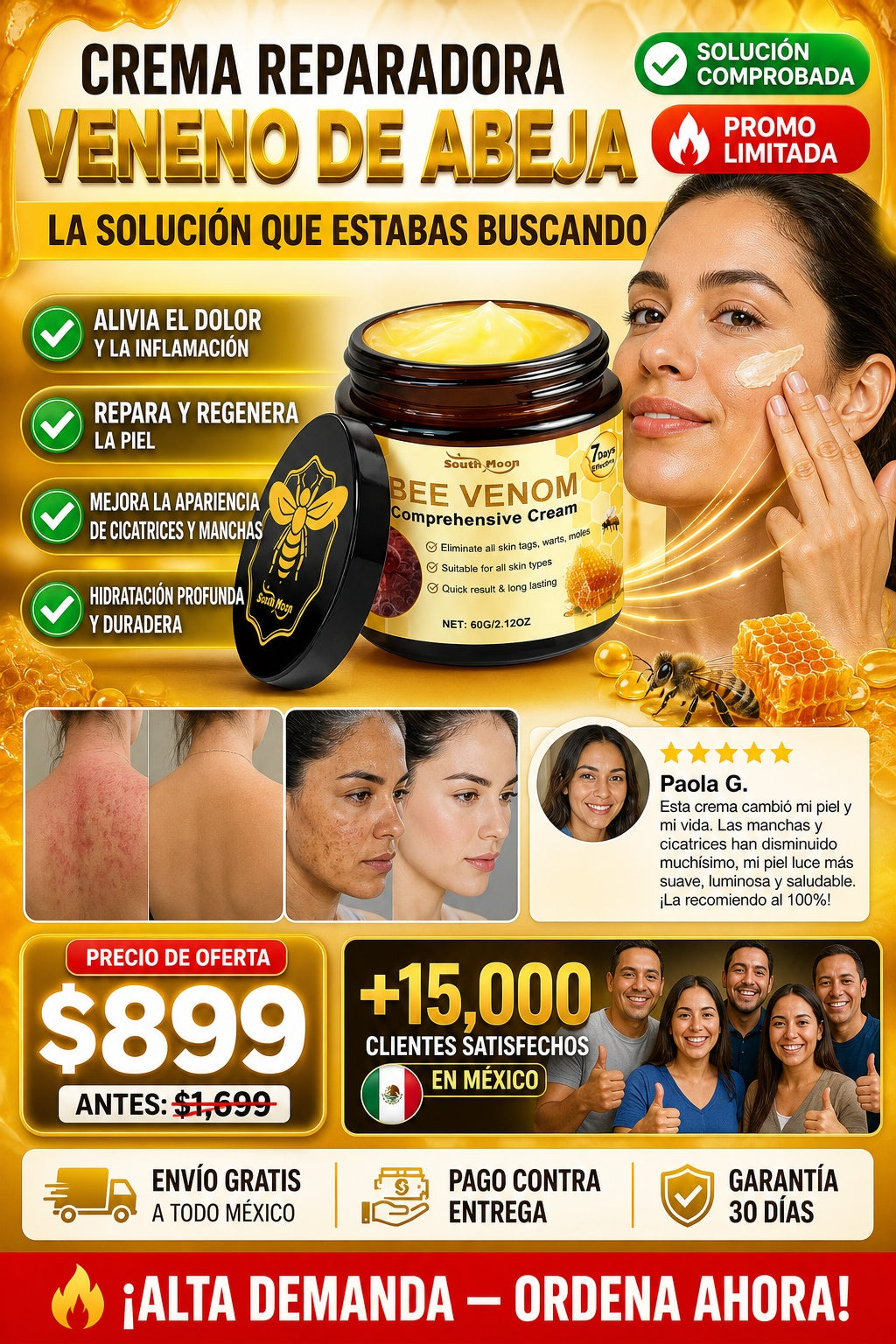 Crema Reparadora Veneno De Abeja - sección 3