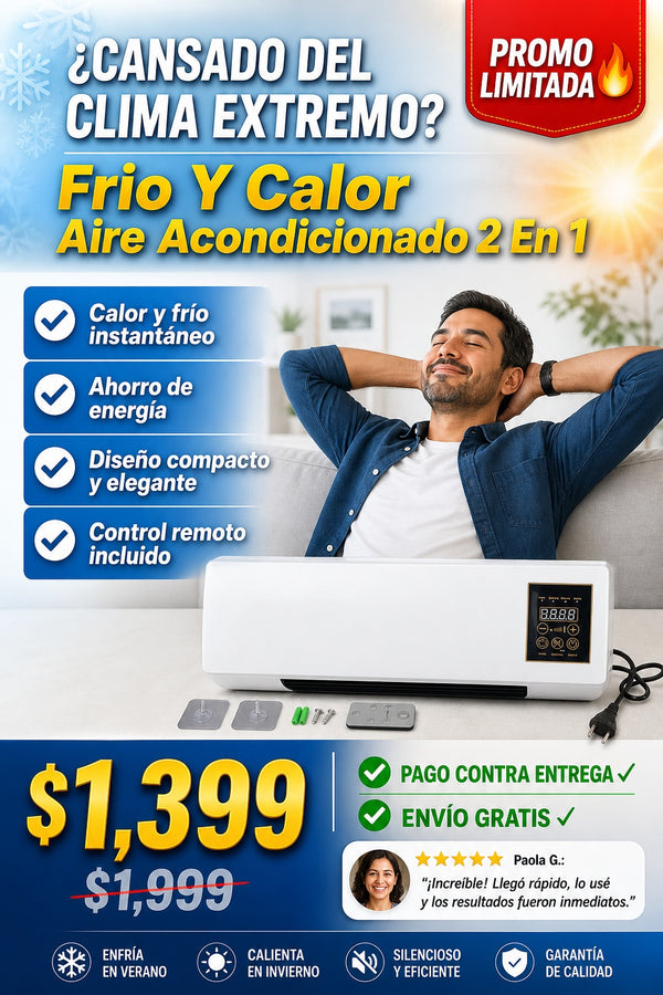 Frio Y Calor Aire Acondicionado 2 En 1 - imagen 3
