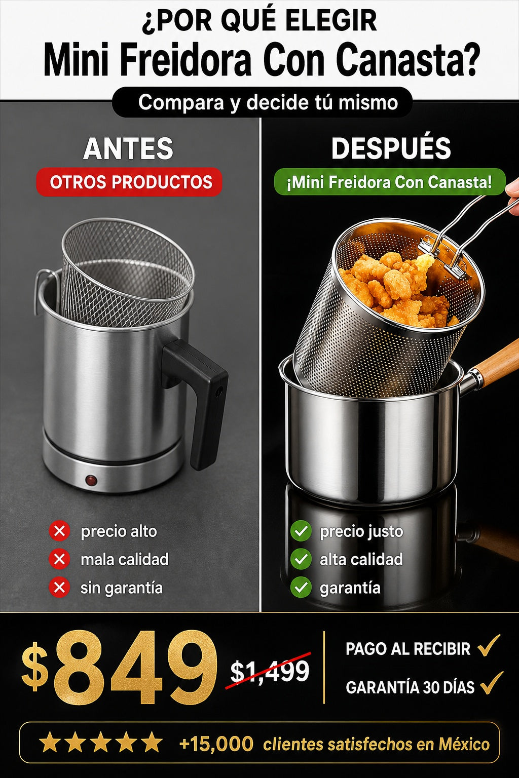 Mini Freidora Con Canasta - imagen 4