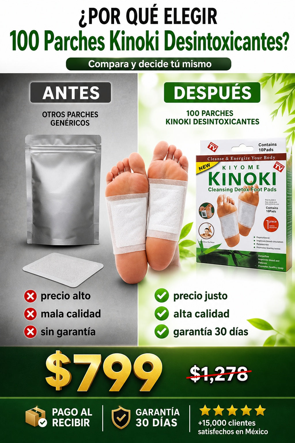 100 Parches Kinoki Desintoxicantes - imagen 4