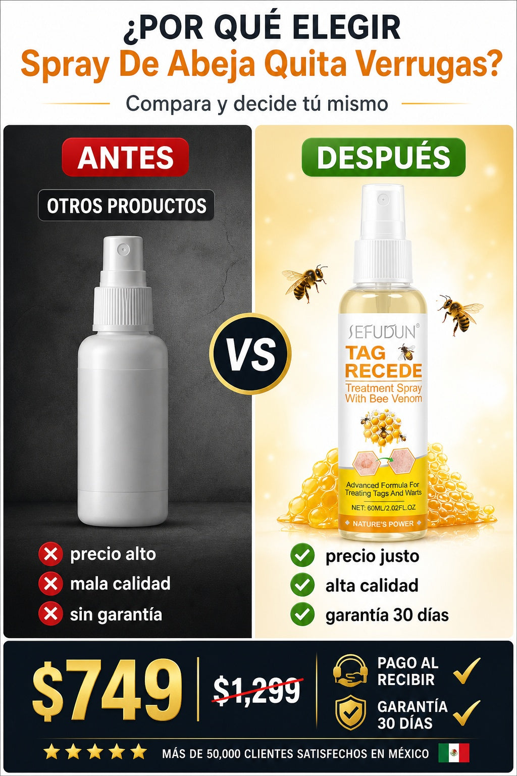 Spray De Abeja Quita Verrugas - imagen 4