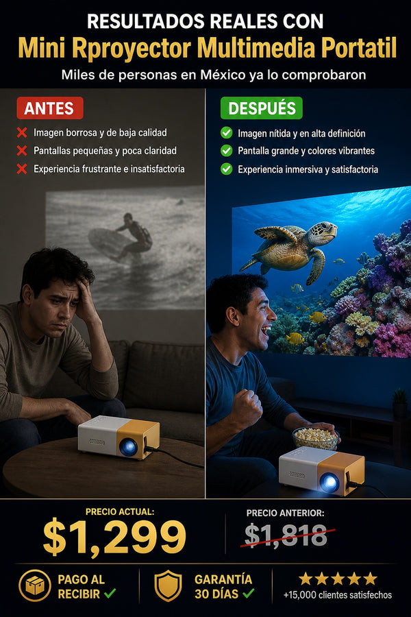 Mini Rproyector Multimedia Portatil - imagen 4