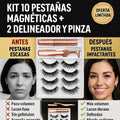 Kit 10 Pestanas Magneticas + 2 delineador y pinza - imagen 4