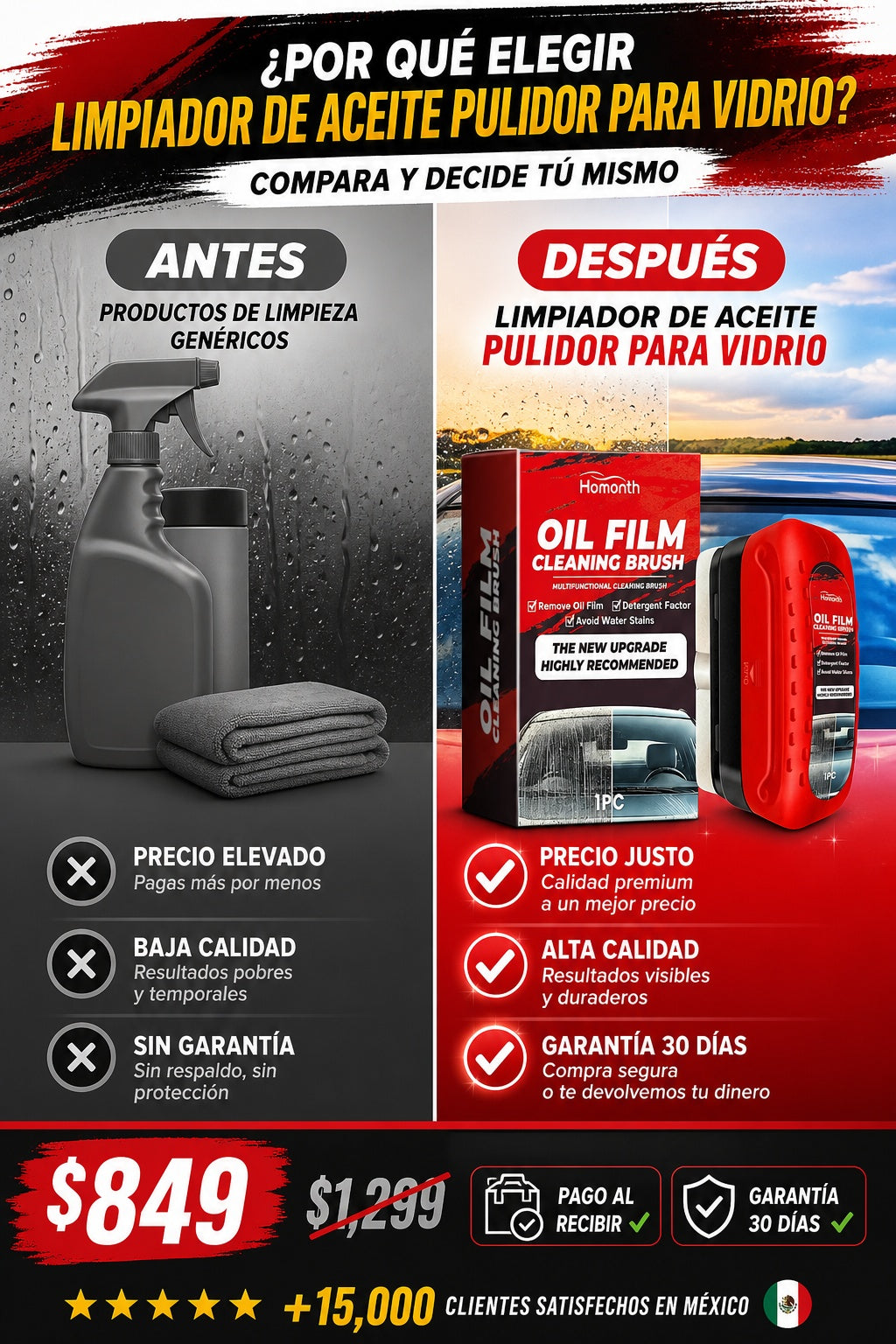 Limpiador De Aceite Pulidor Para Vidrio - imagen 4