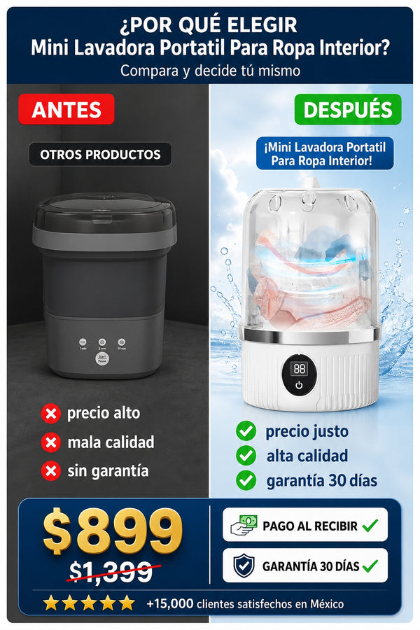 Mini Lavadora Portatil Para Ropa Interior - imagen 4