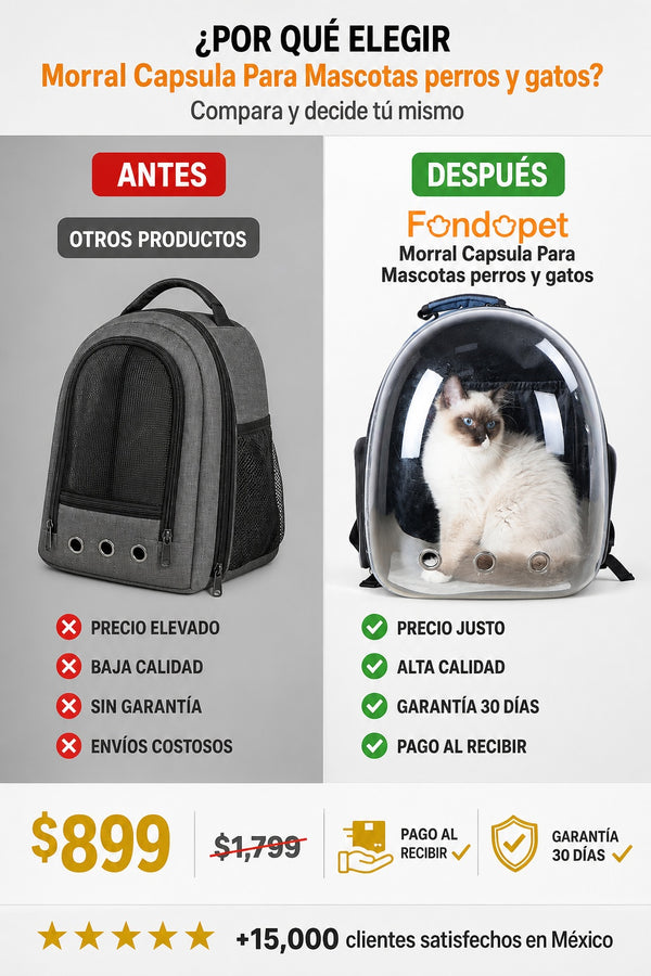 Morral Capsula Para Mascotas perros y gatos - imagen 4