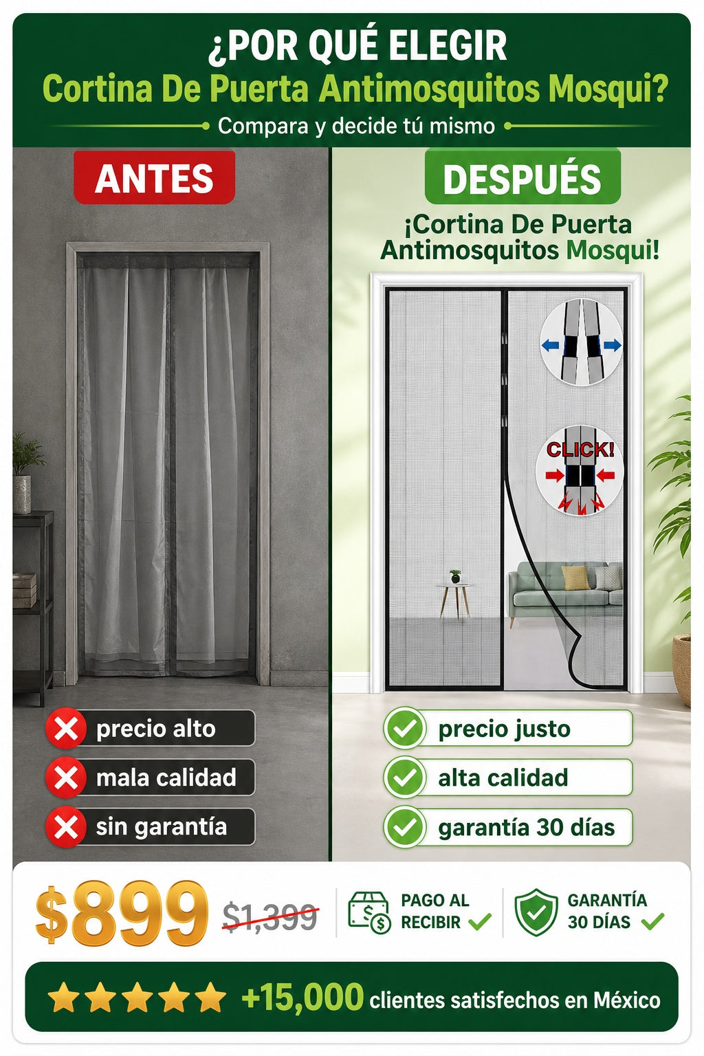 Cortina De Puerta Antimosquitos Mosqui - imagen 4