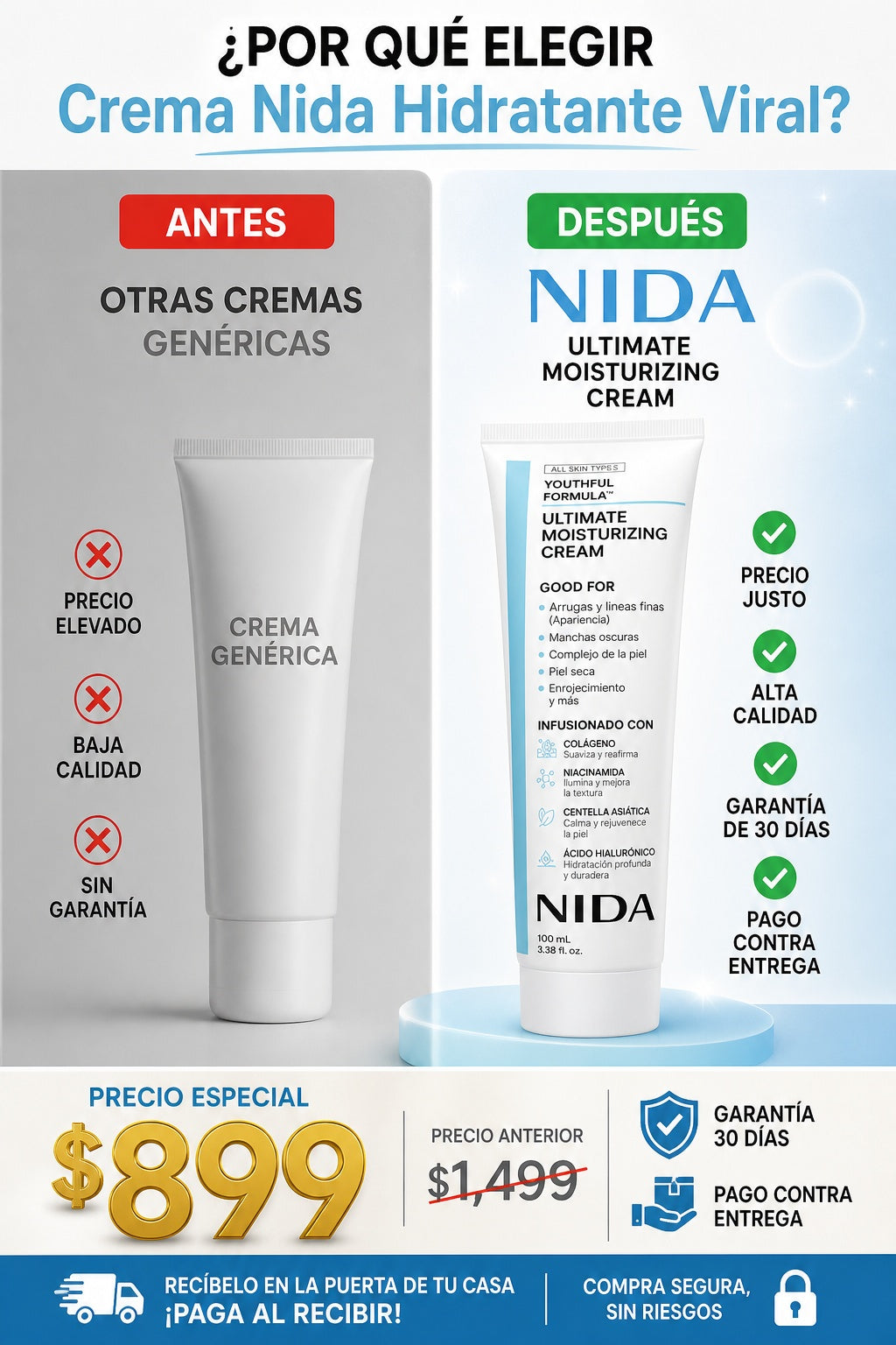 Crema Nida Hidratante Viral - imagen 4