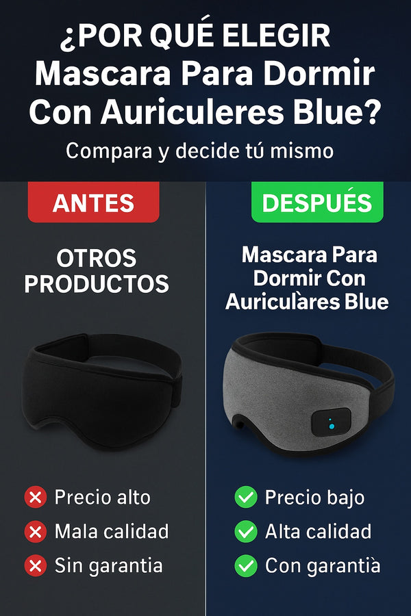 Mascara Para Dormir Con Auriculares Blue - imagen 4