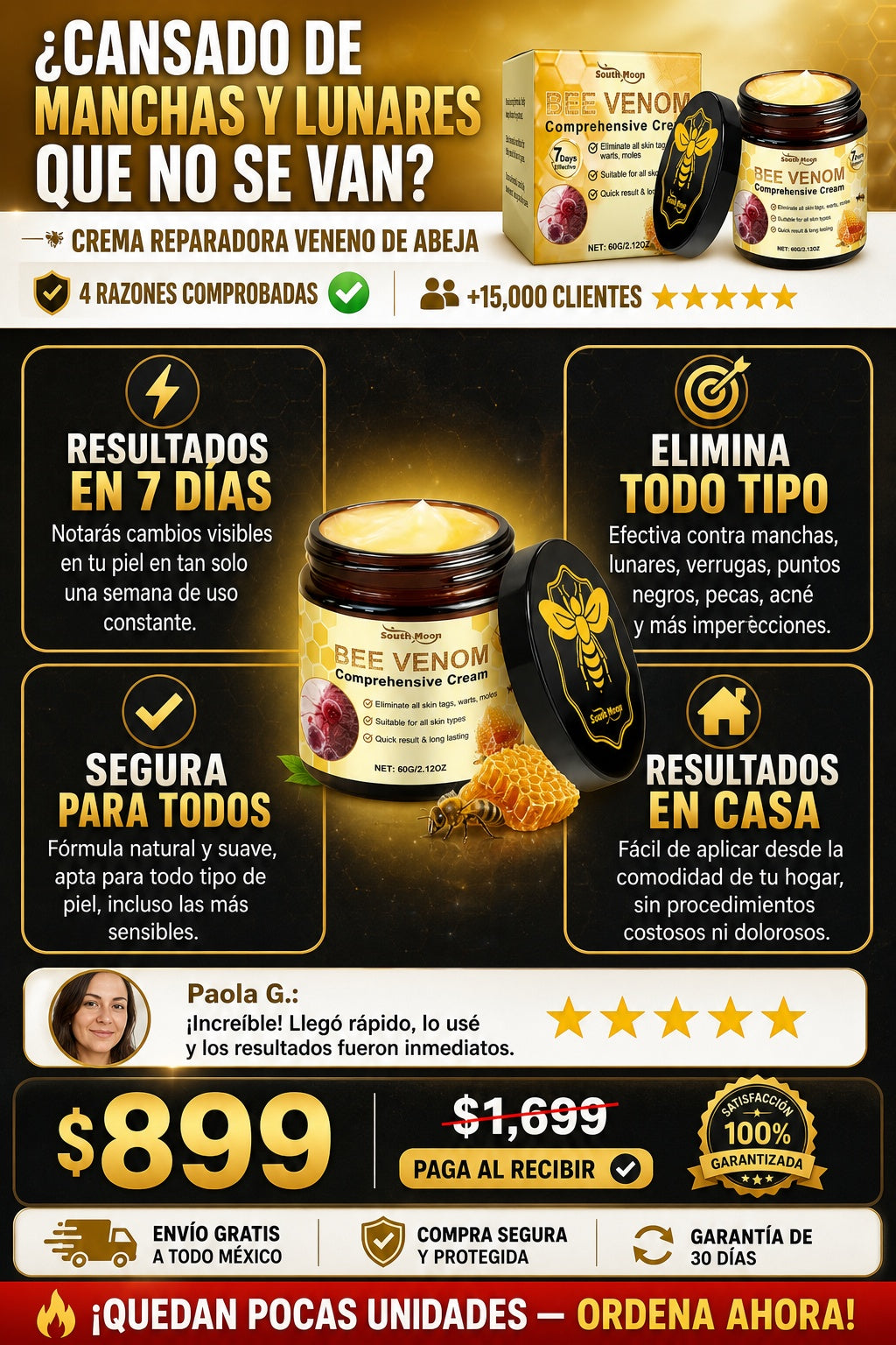 Crema Reparadora Veneno De Abeja - sección 4