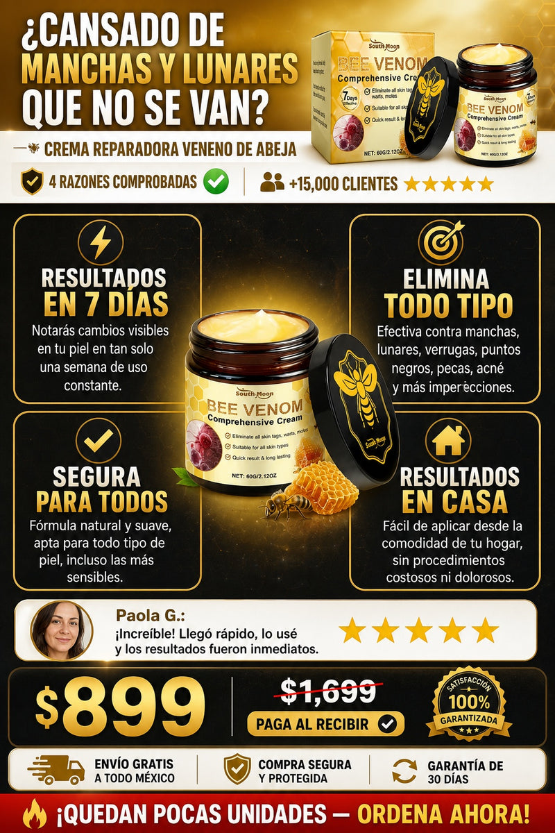 Crema Reparadora Veneno De Abeja - sección 4