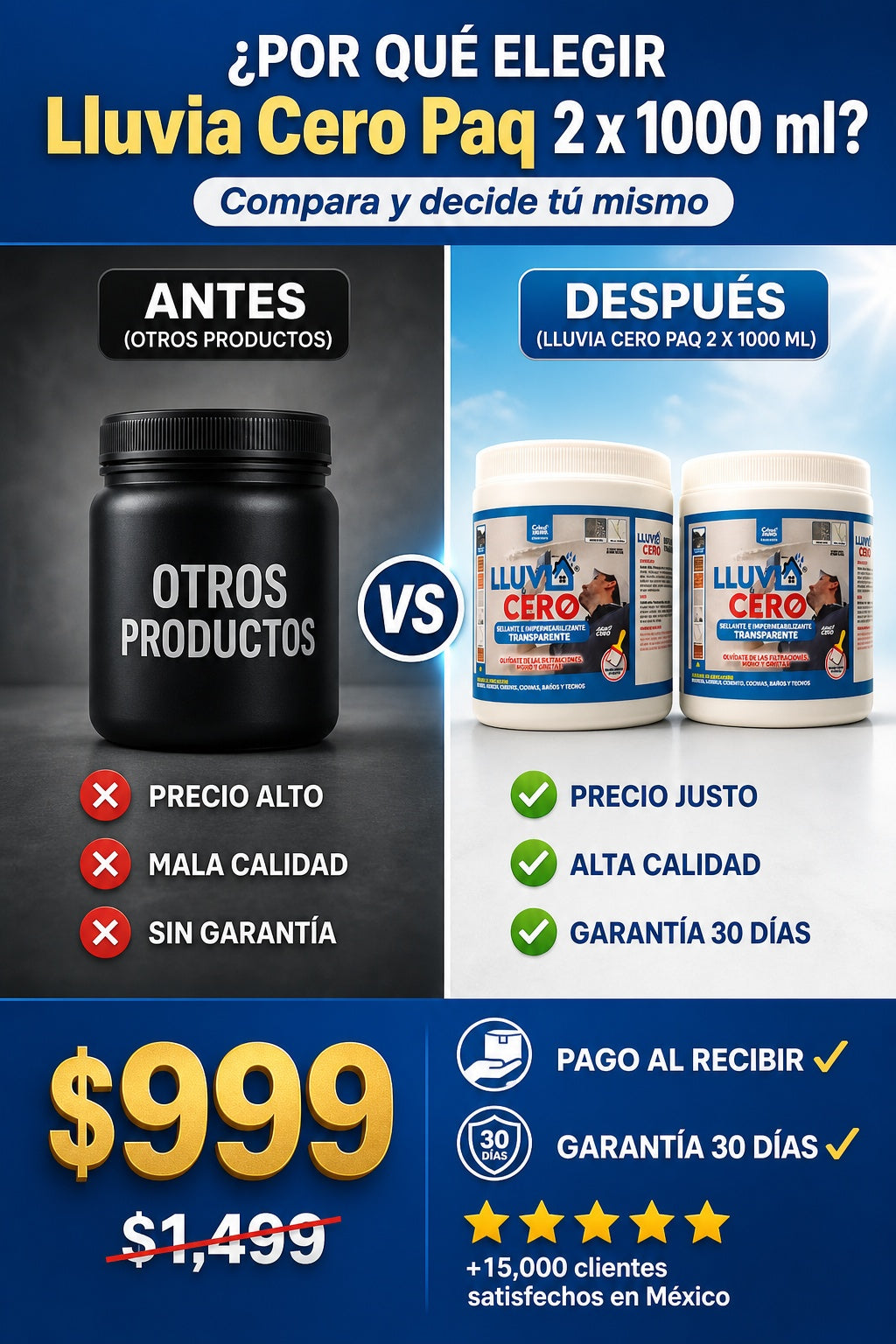 Lluvia Cero Paq 2 x 1000 ml - imagen 4