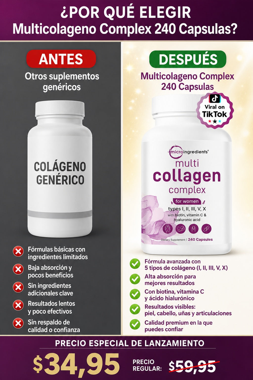Multicolageno Complex 240 Capsulas - imagen 4