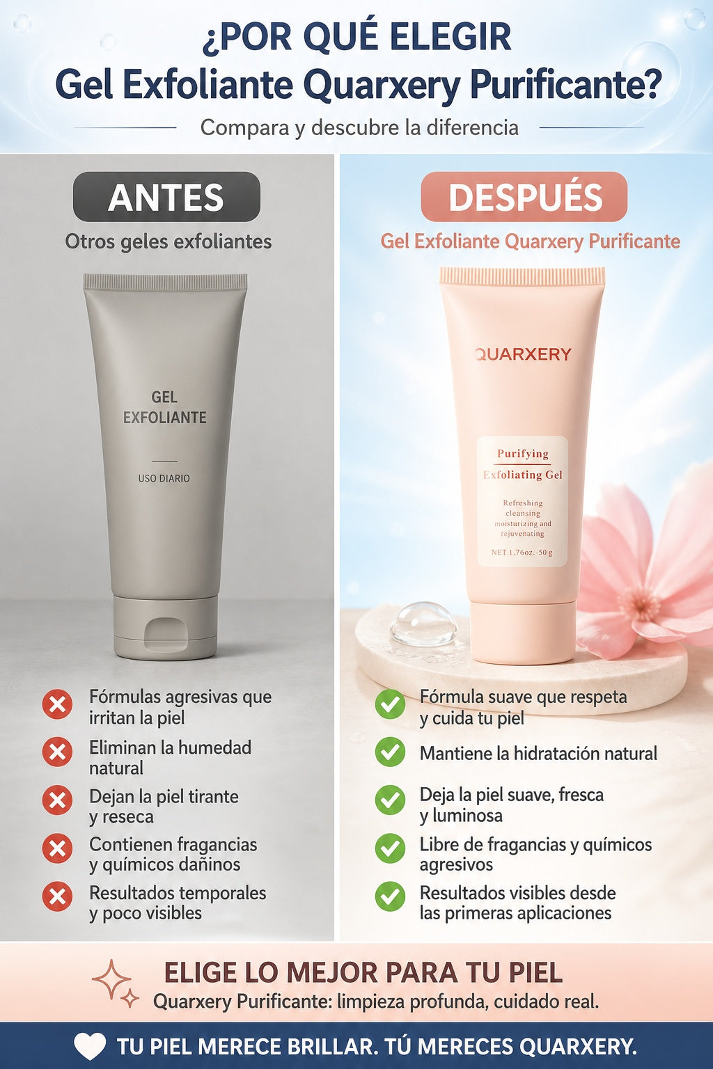 Gel Exfoliante Quarxery Purificante - imagen 4