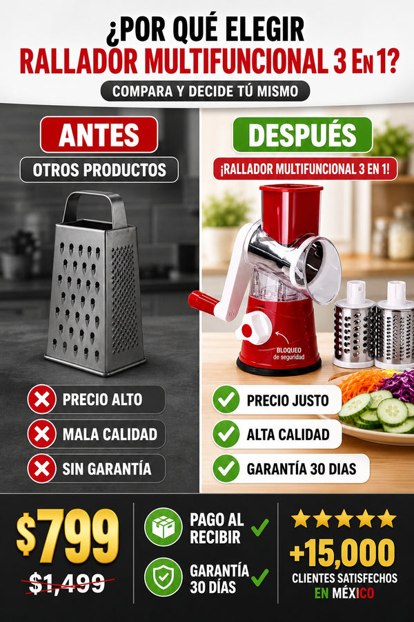 Rallador Multifuncional 3 En 1 - imagen 4