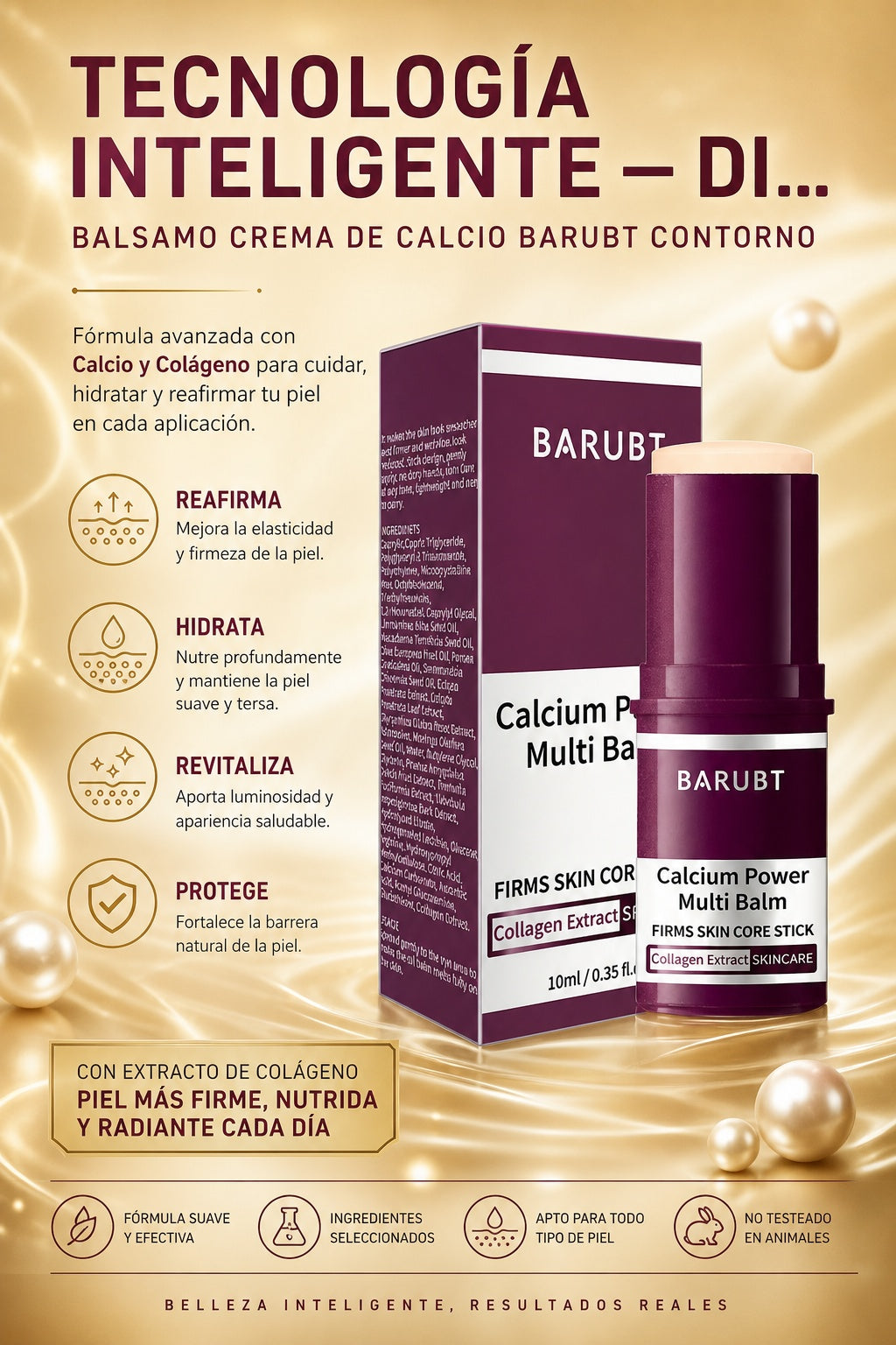 Balsamo Crema De Calcio Barubt Contorno - imagen 5