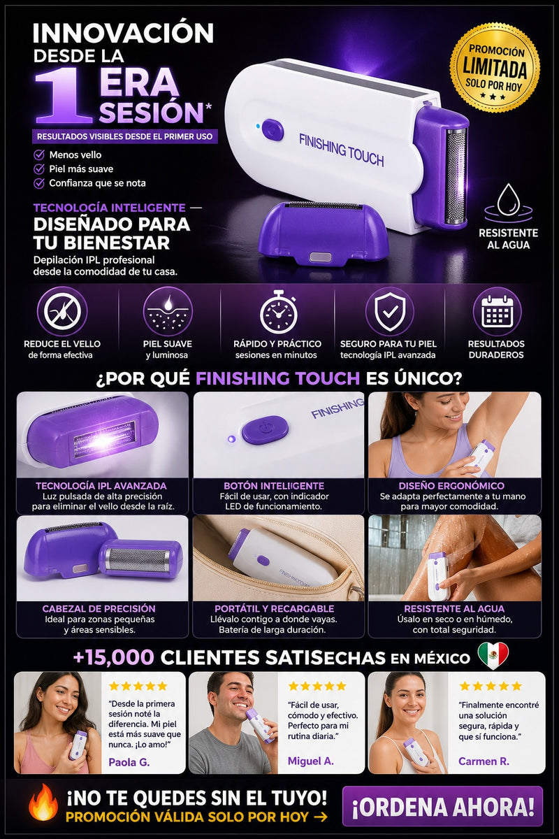 Depiladora láser IPL portátil recargable uso hogar permanente - imagen 5