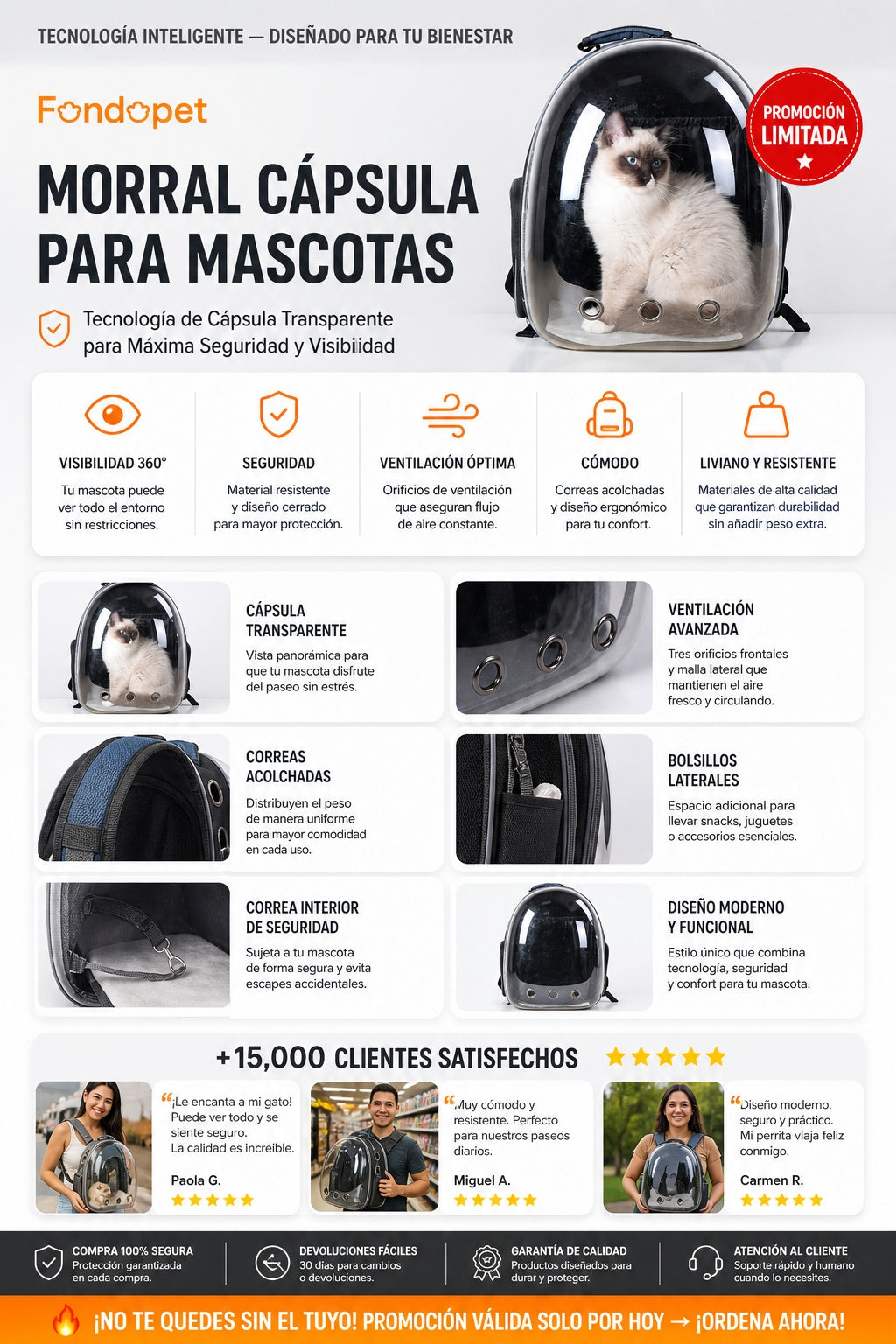 Morral Capsula Para Mascotas - imagen 5