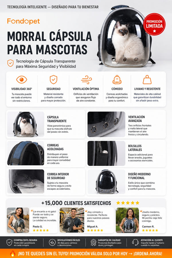 Morral Capsula Para Mascotas - imagen 5