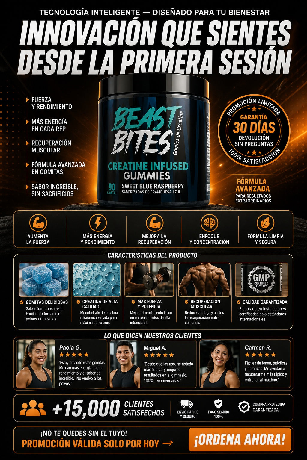 Suplemento Creatina Gomitas Beast Bites - imagen 5
