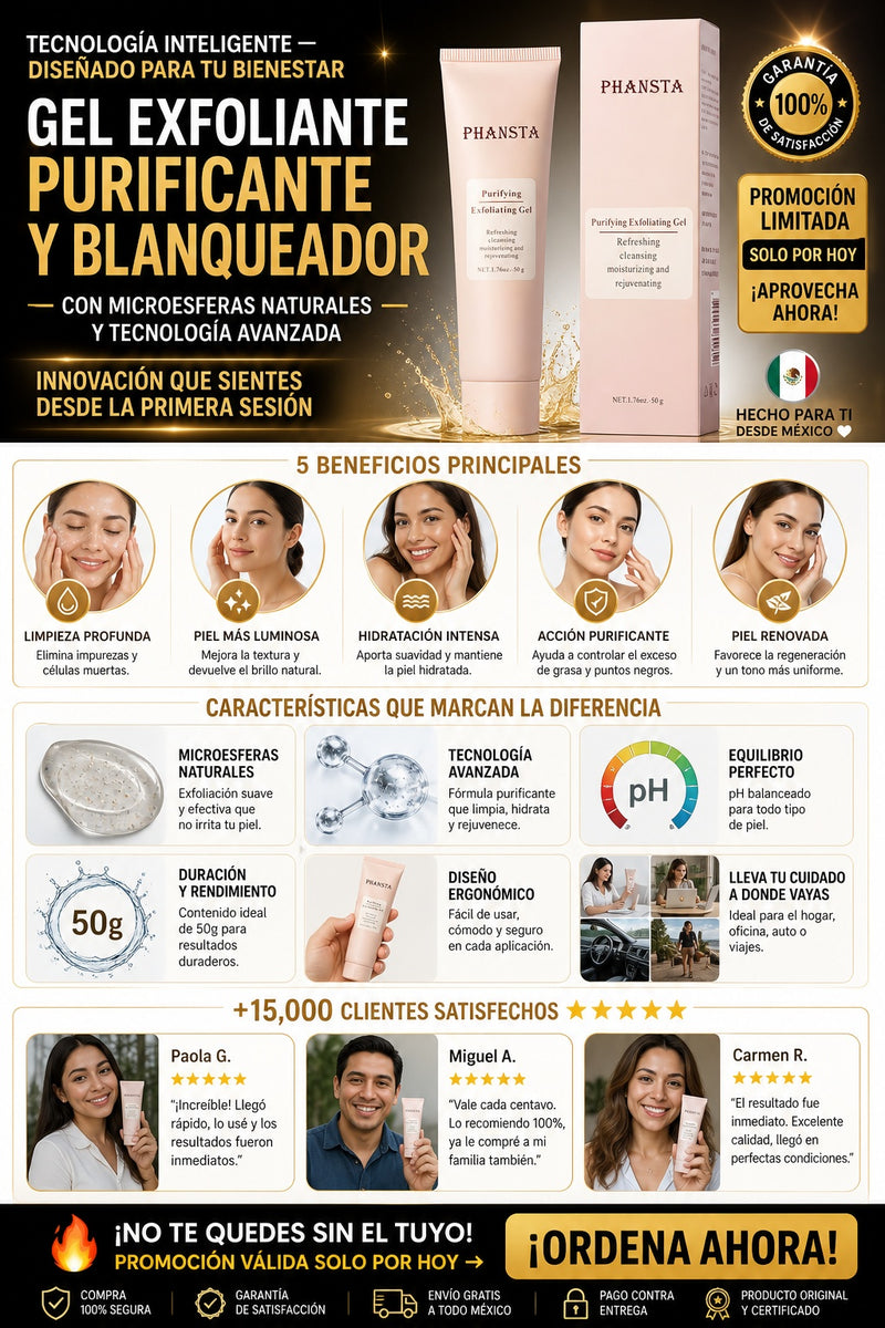 Gel Exfoliante Purificante y blanqueador - imagen 5