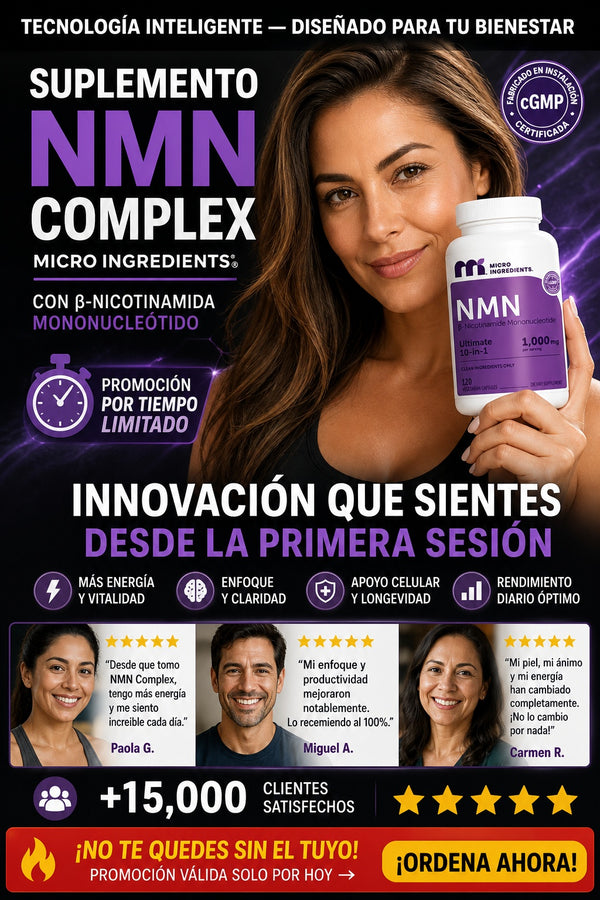 Suplemento Nmn Complex Micro Ingredients - imagen 5