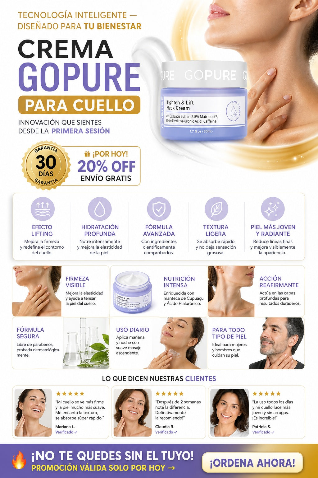 Crema Gopure Para Cuello - imagen 5