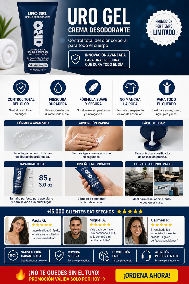 Uro Gel Crema Desodorante - imagen 5