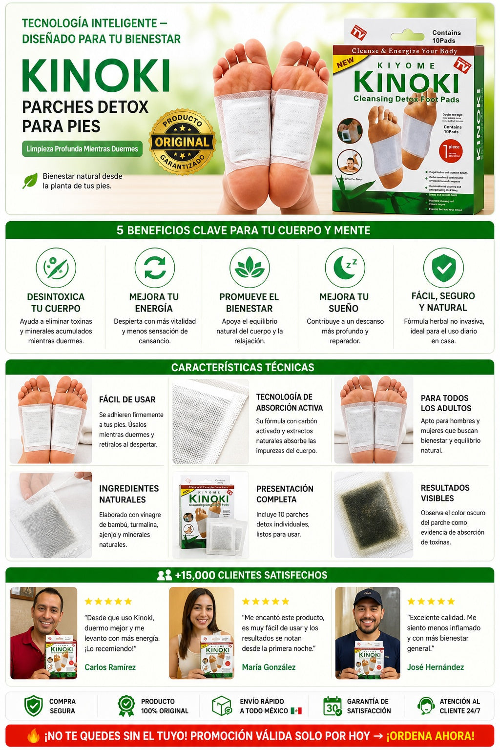 100 Parches Kinoki Desintoxicantes - imagen 5