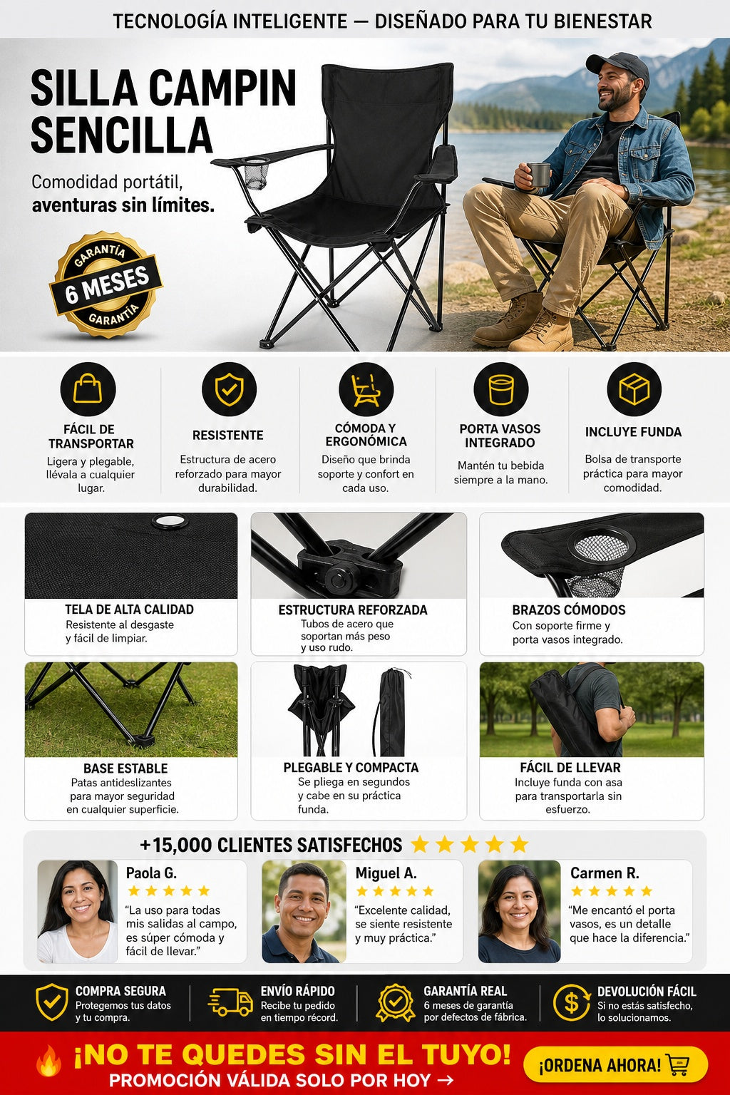Silla Campin Sencilla - imagen 5