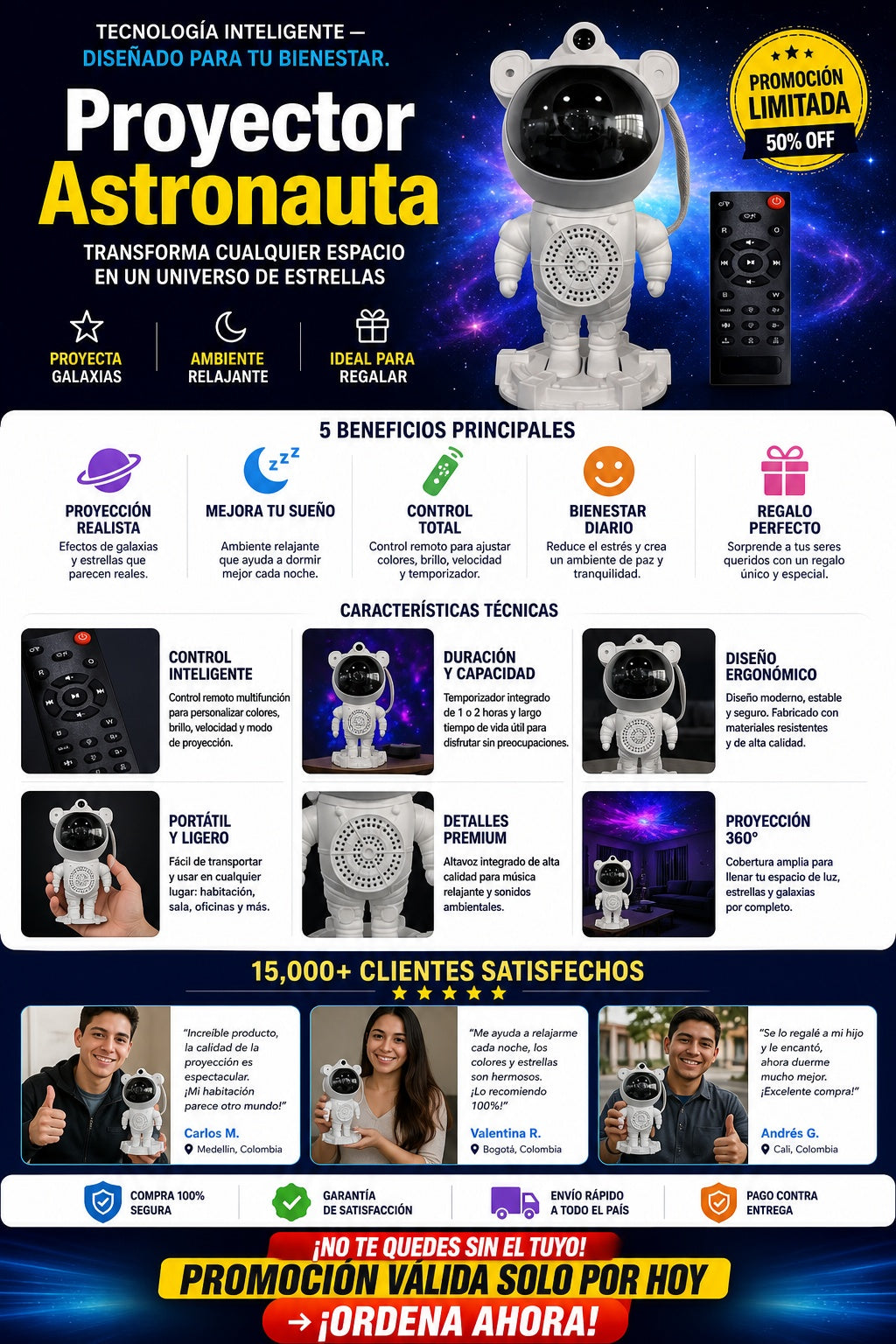Proyector Astronauta - imagen 5