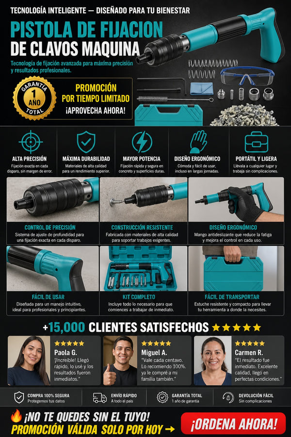 Pistola De Fijacion De Clavos Maquina - imagen 5