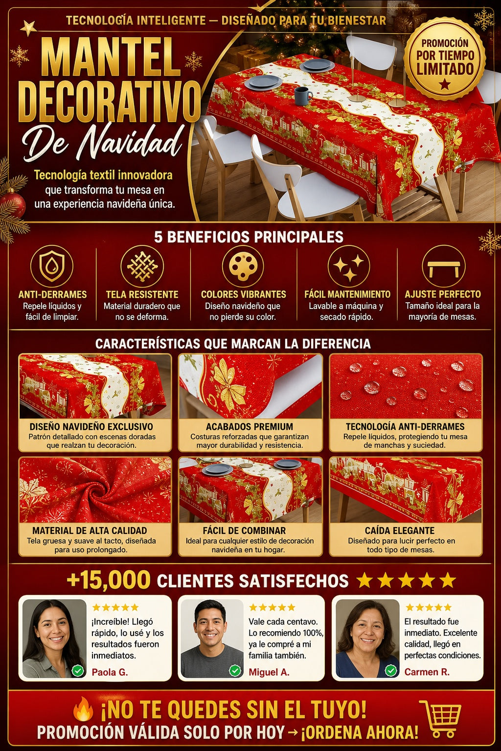 Mantel Decorativo De Navidad - imagen 5