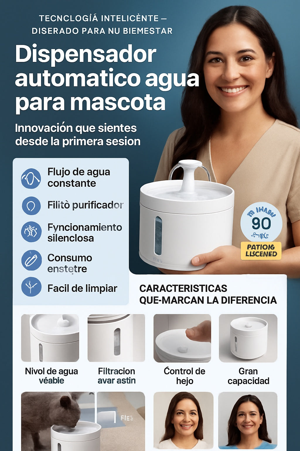 Dispensador automático agua para mascota - imagen 5